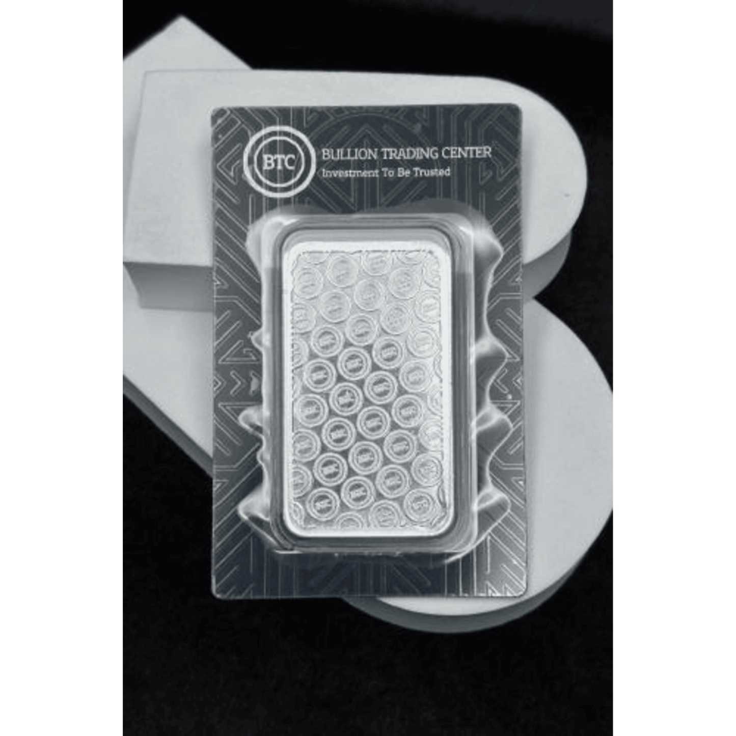 BTC 50 Grams Round Design Silver Bar - FKJGBRSL6913