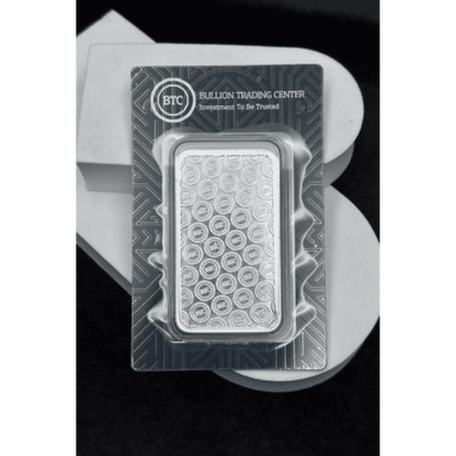BTC 50 Grams Round Design Silver Bar - FKJGBRSL6913