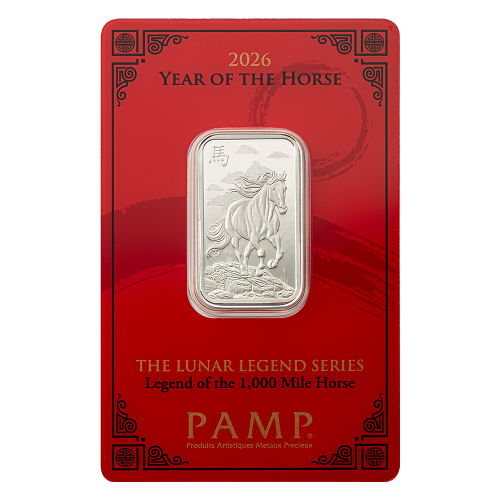 PAMP Lunar Legends 2026 Year of the Horse 10 Grams Silver Bar - FKJGBRSL7062