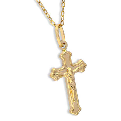 Gold Necklace (Chain with Cross Pendant) 18KT - FKJNKL18KU6221