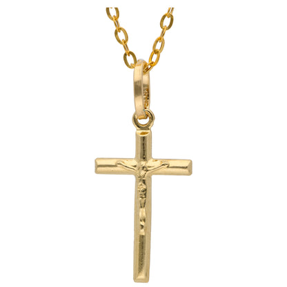 Gold Necklace (Chain with Cross Shaped Pendant) 18KT - FKJNKL18KU6602