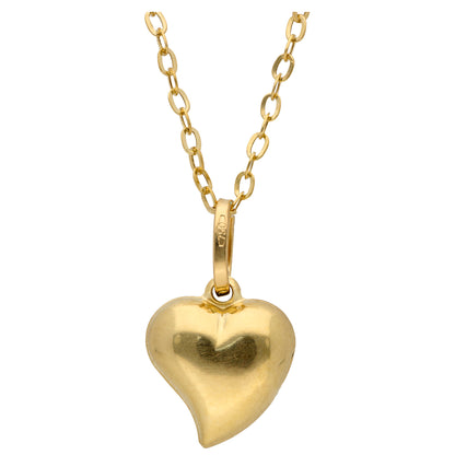 Gold Necklace (Chain with Heart Shaped Pendant) 18KT - FKJNKL18KU6605