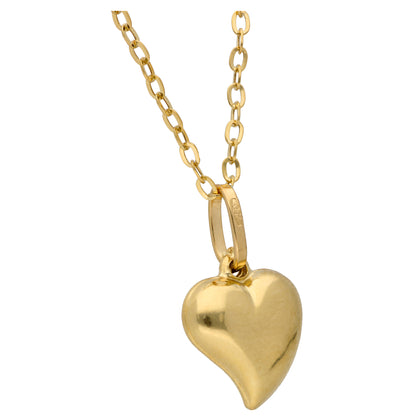 Gold Necklace (Chain with Heart Shaped Pendant) 18KT - FKJNKL18KU6605