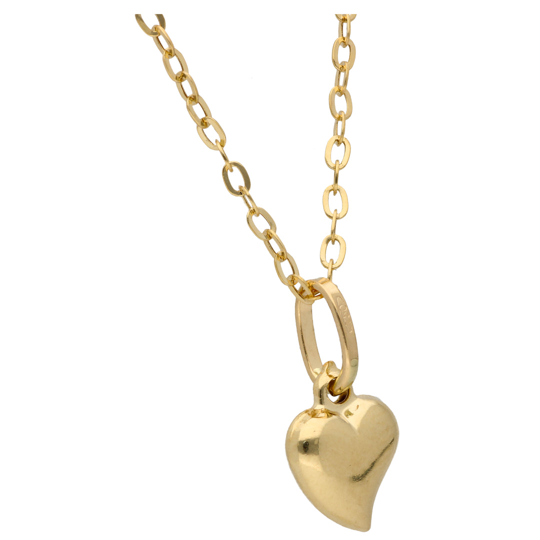 Gold Necklace (Chain with Heart Shaped Pendant) 18KT - FKJNKL18KU6607