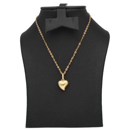 Gold Necklace (Chain with Heart Shaped Pendant) 18KT - FKJNKL18KU6607