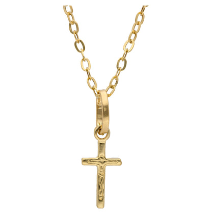 Gold Necklace (Chain with Cross Shaped Pendant) 18KT - FKJNKL18KU6608