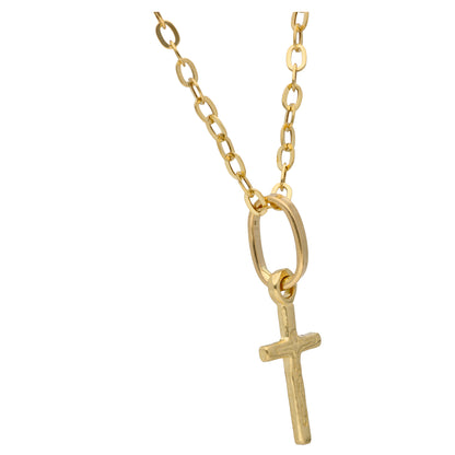 Gold Necklace (Chain with Cross Shaped Pendant) 18KT - FKJNKL18KU6608