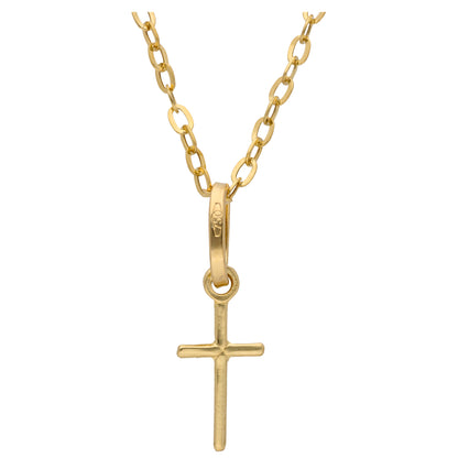 Gold Necklace (Chain with Cross Shaped Pendant) 18KT - FKJNKL18KU6614