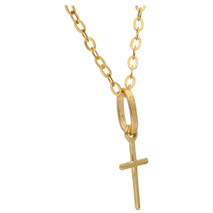 Gold Necklace (Chain with Cross Shaped Pendant) 18KT - FKJNKL18KU6614