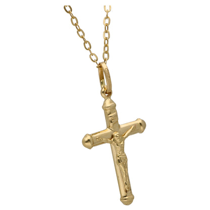 Gold Necklace (Chain with Cross Shaped Pendant) 18KT - FKJNKL18KU6617