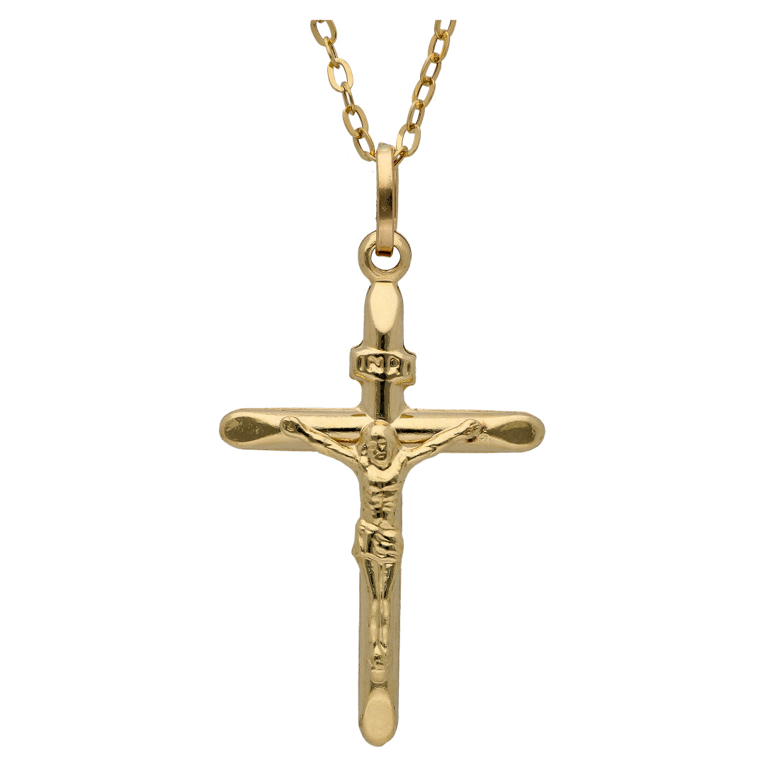 Gold Necklace (Chain with Cross Shaped Pendant) 18KT - FKJNKL18KU6619