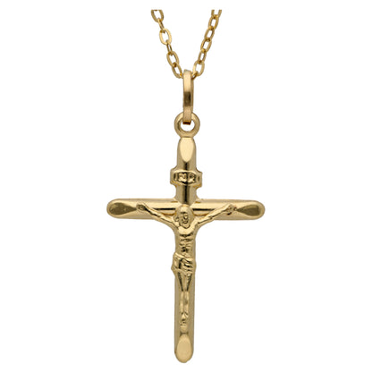 Gold Necklace (Chain with Cross Shaped Pendant) 18KT - FKJNKL18KU6619