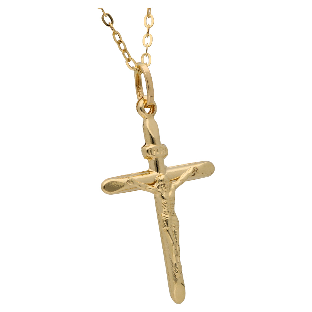 Gold Necklace (Chain with Cross Shaped Pendant) 18KT - FKJNKL18KU6619