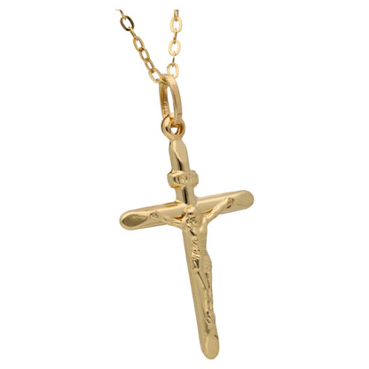 Gold Necklace (Chain with Cross Shaped Pendant) 18KT - FKJNKL18KU6619