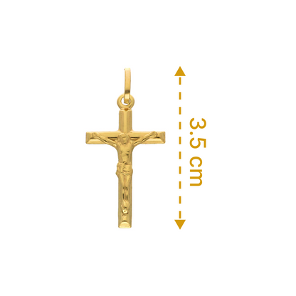 Gold Cross Pendant 18KT - FKJPND18KU1063