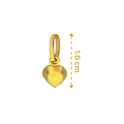 Gold Heart Pendant 18KT - FKJPND18KU1085