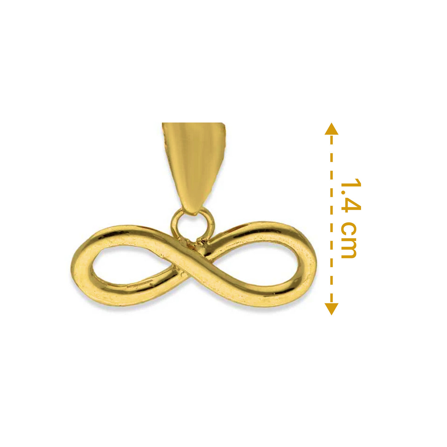 Gold Infinity Pendant 18KT - FKJPND18KU1088