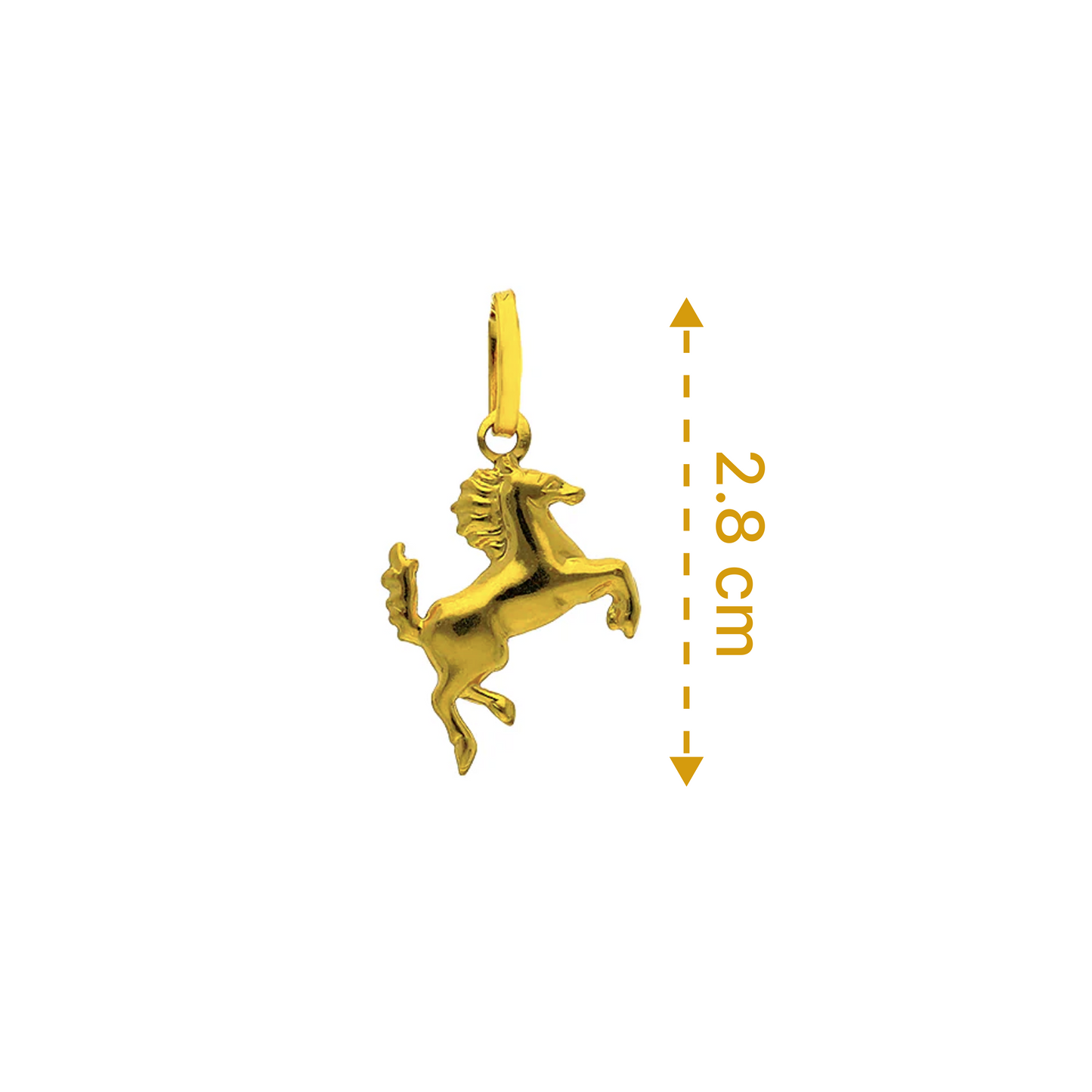 Gold Horse Pendant 18KT - FKJPND18KU1100