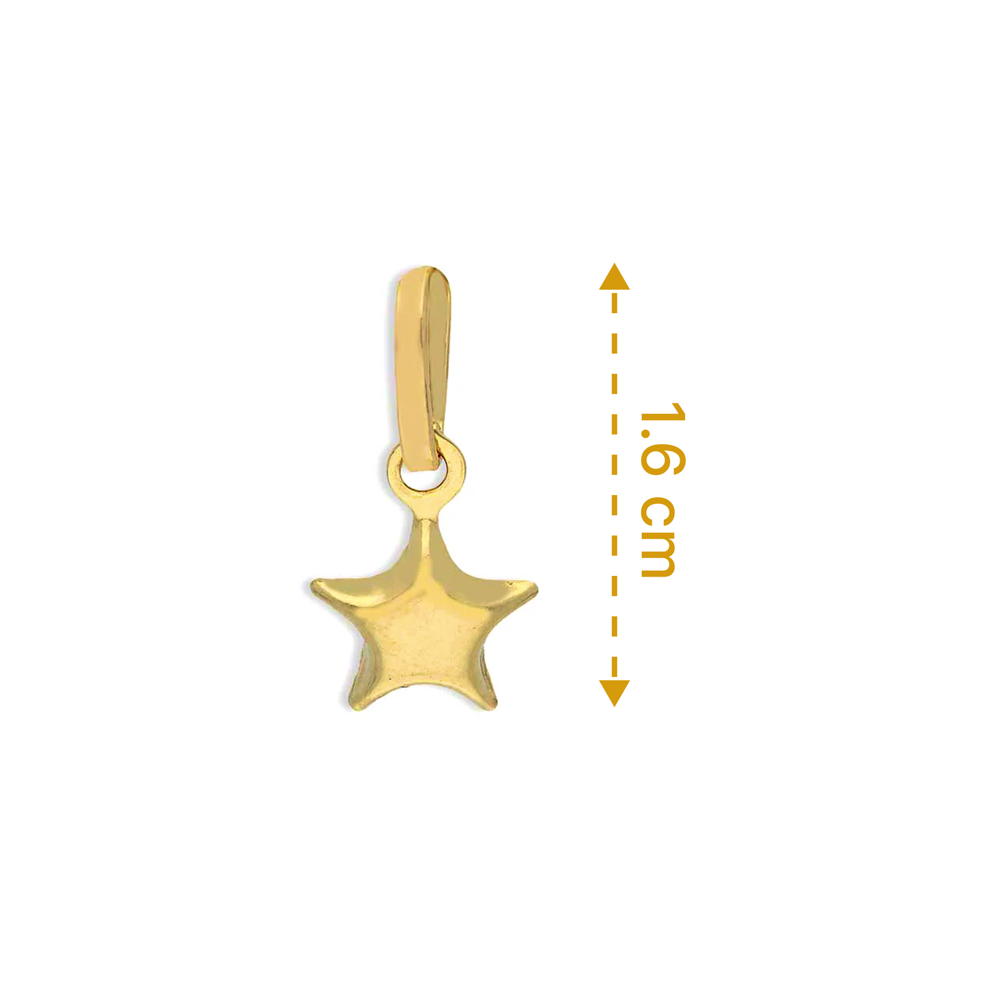 Gold Star Pendant 18KT - FKJPND18KU1121