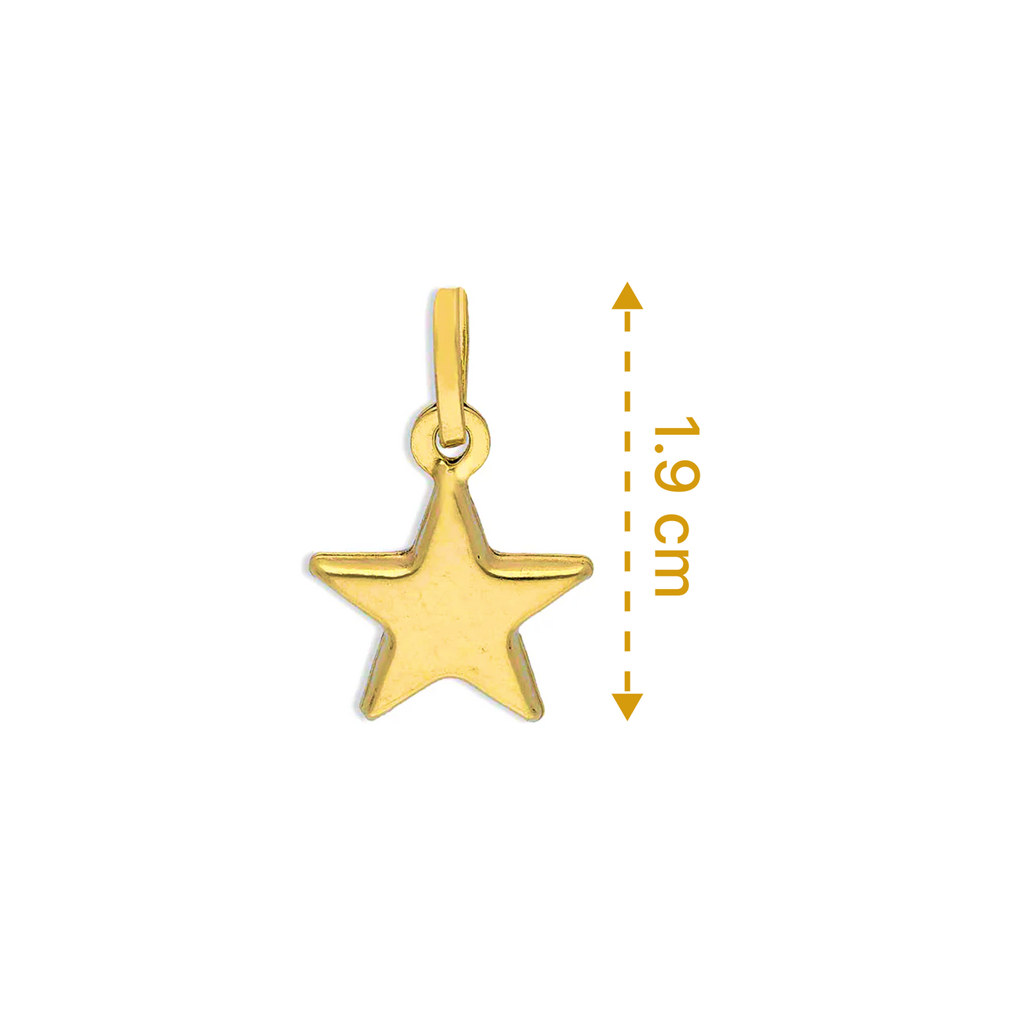 Gold Star Pendant 18KT - FKJPND18KU1133