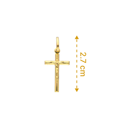Gold Cross Pendant 18KT - FKJPND18KU1153