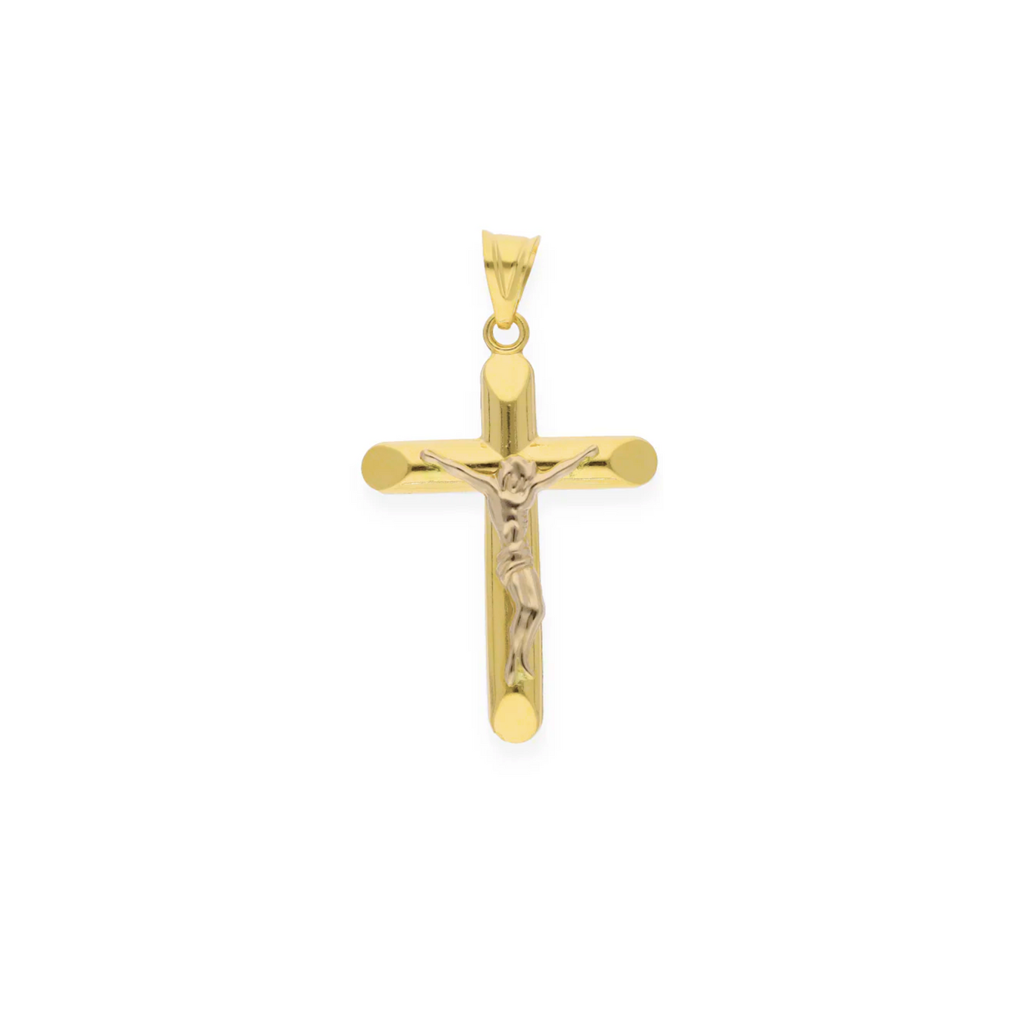 Gold Crucifix Pendant 18KT - FKJPND18KU6141