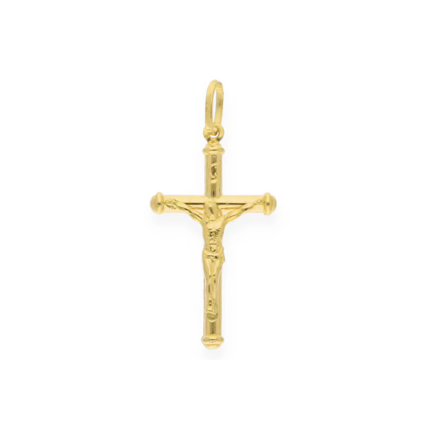 Gold Crucifix Pendant 18KT - FKJPND18KU6143