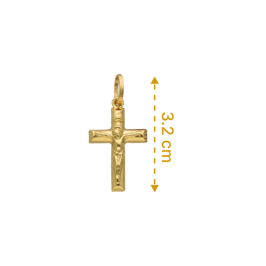 Gold Cross Pendant 18KT - FKJPND18KU6284