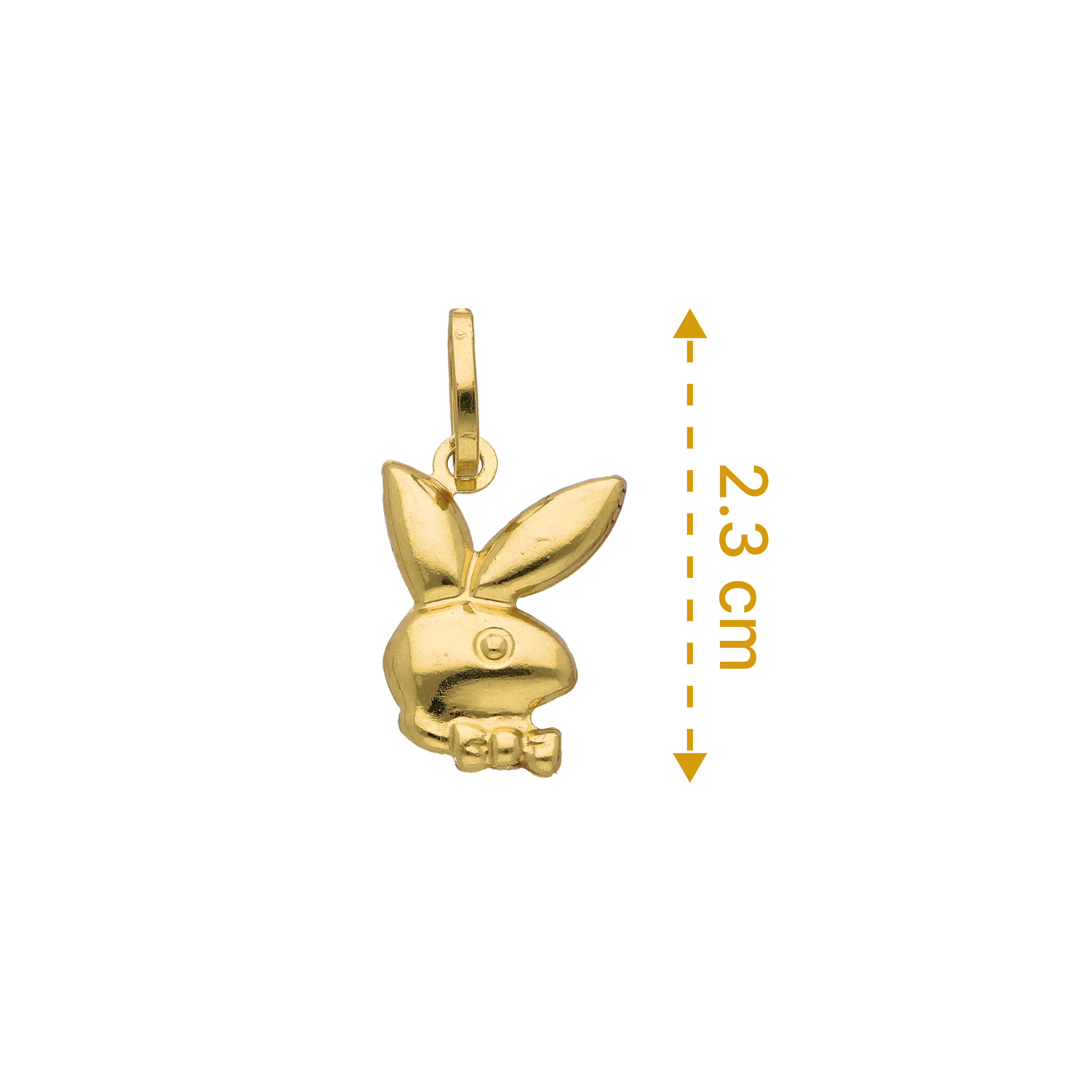 Gold Rabbit Pendant 18KT - FKJPND18KU6301