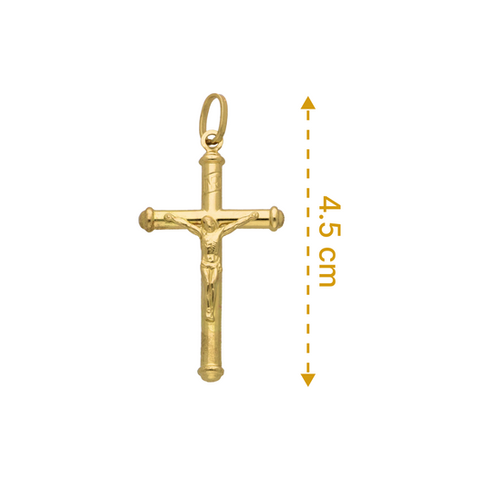 Gold Cross Pendant 18KT - FKJPND18KU6305