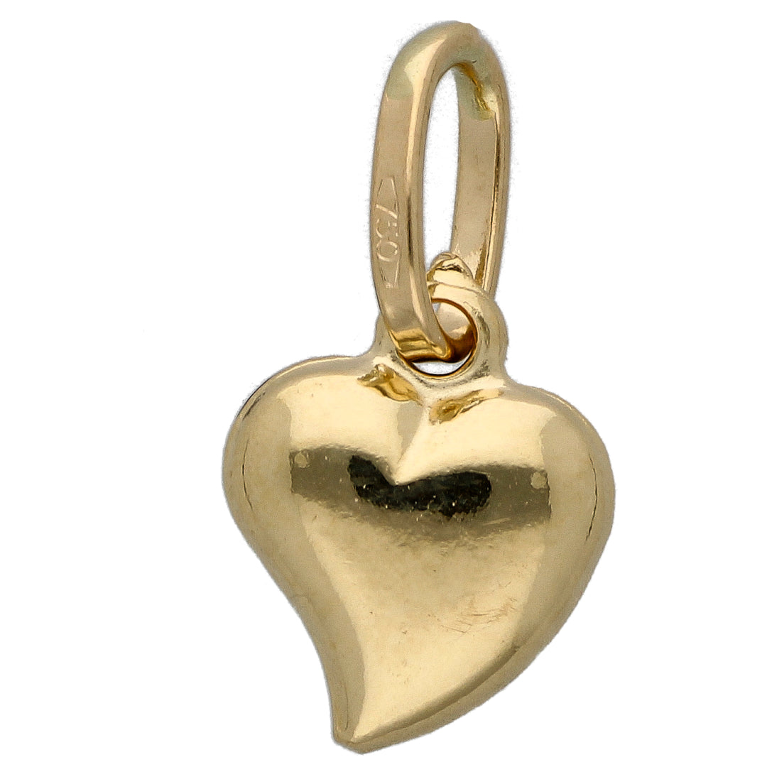 Gold Heart Shaped Pendant 18KT - FKJPND18KU6605