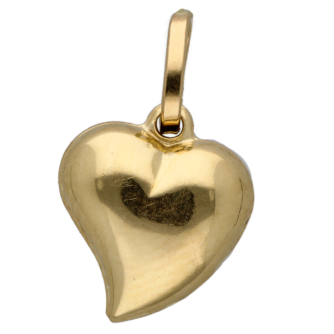 Gold Heart Shaped Pendant 18KT - FKJPND18KU6607