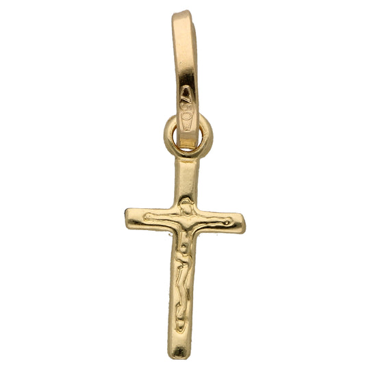 Gold Cross Shaped Pendant 18KT - FKJPND18KU6608