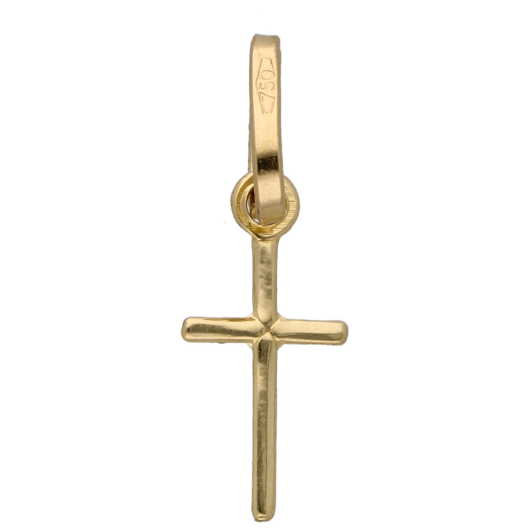 Gold Cross Shaped Pendant 18KT - FKJPND18KU6614