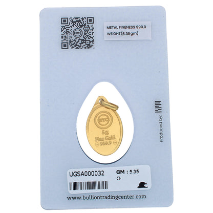 BTC Ammi 5.35 Grams Gold Pendant 24KT - FKJPND24K6606