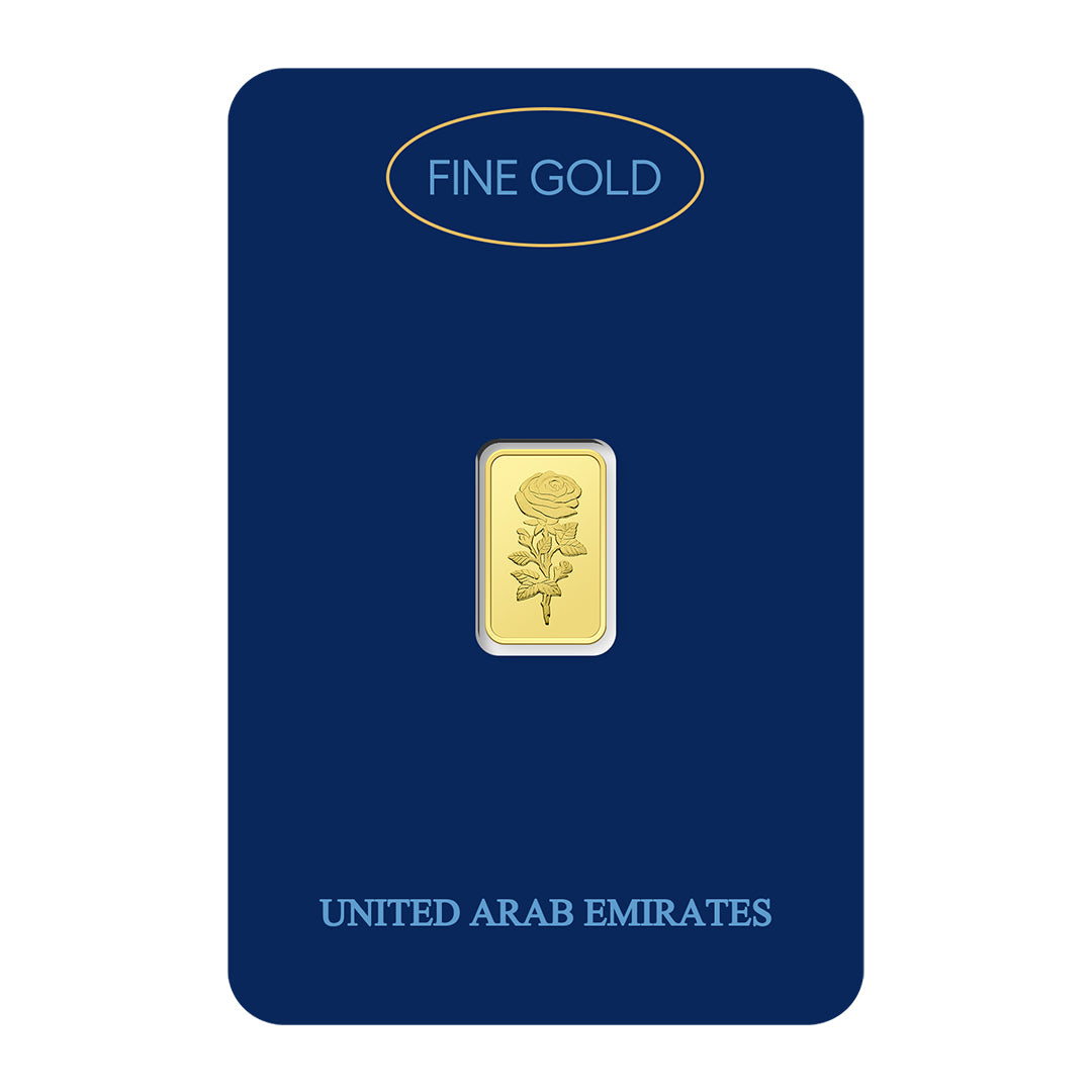 Dubai 1 Gram Pure 999.9 Fine Gold Bar - FKJGBR24K2240