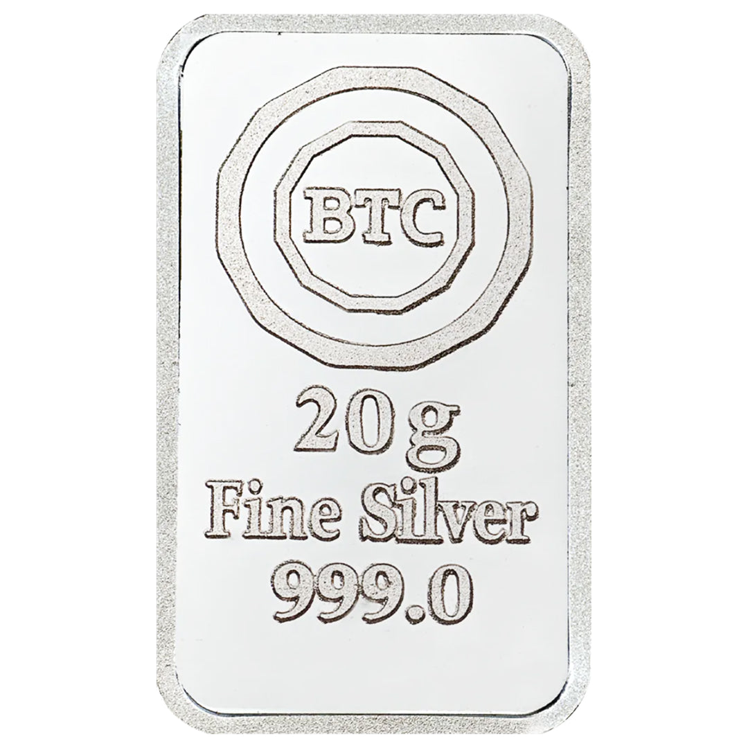 BTC Round Design 20 Grams Silver Bar - FKJGBRSL6917