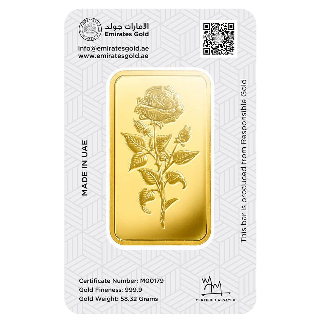 Emirates 5 Tola 999.9 Purity Gold Bar - FKJGBR24K2205