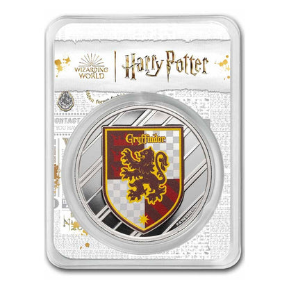 Gryffindor Harry Potter 1 Ounce Colorized Houses Silver Coin - FKJCONSL6877