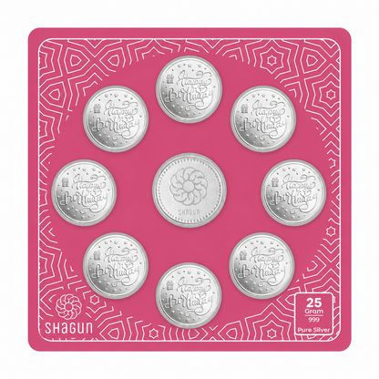 Happy Birthday 25 Grams Silver Coin With Musical Box - FKJCONSL7025