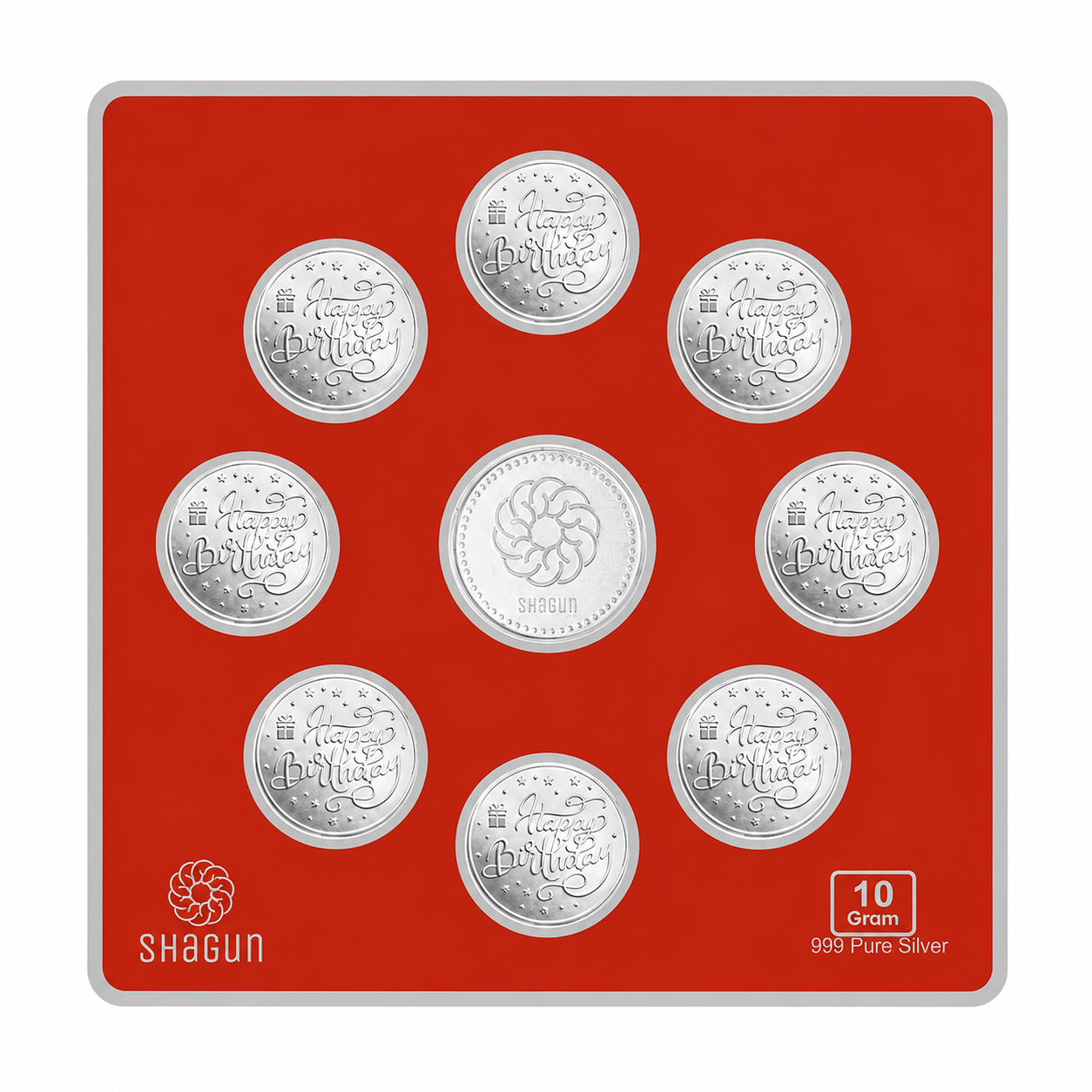 Happy Birthday 10 Grams Silver Coin Box- FKJCONSL7009