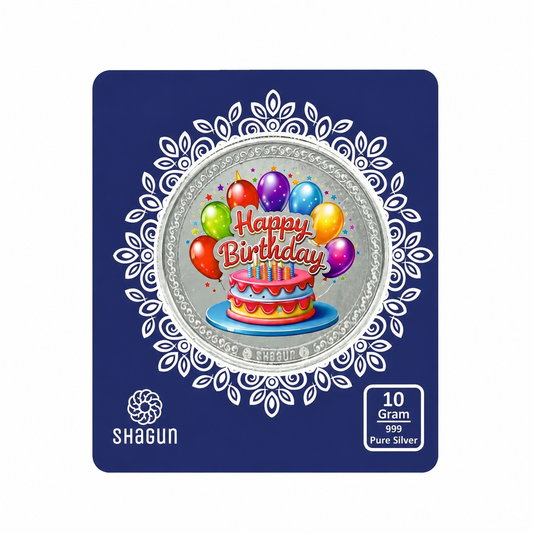Happy Birthday 10 Grams Colorized Silver Coin - FKJCONSL7020