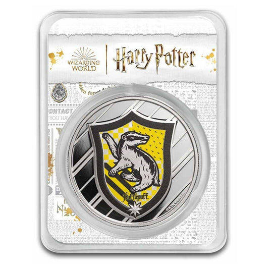 Hufflepuff Harry Potter 1 Ounce Colorized House Silver Coin - FKJCONSL6878