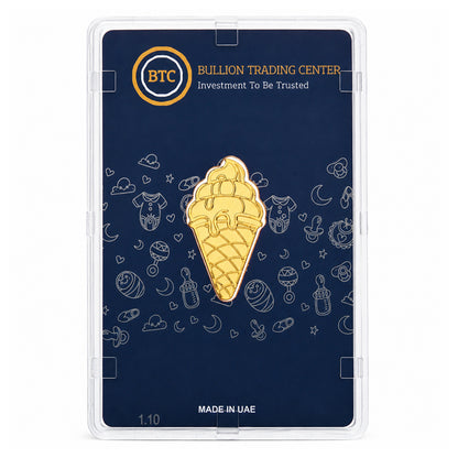 BTC Ice Cream Cone 5 Grams Gold Bar 24KT – FKJGBR24K7049