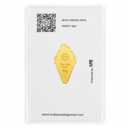 BTC Ice Cream Cone 5 Grams Gold Bar 24KT – FKJGBR24K7049