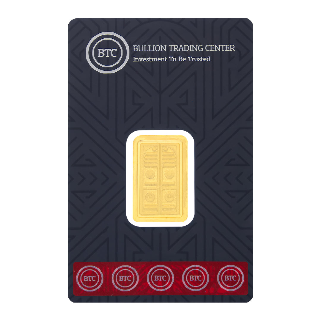 BTC 10 Grams The Door of the Kaaba Gold Bar 24KT - FKJGBR24K9918