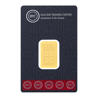BTC 10 Grams The Door of the Kaaba Gold Bar 24KT - FKJGBR24K9918