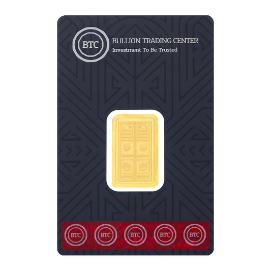 BTC 10 Grams The Door of the Kaaba Gold Bar 24KT - FKJGBR24K9918
