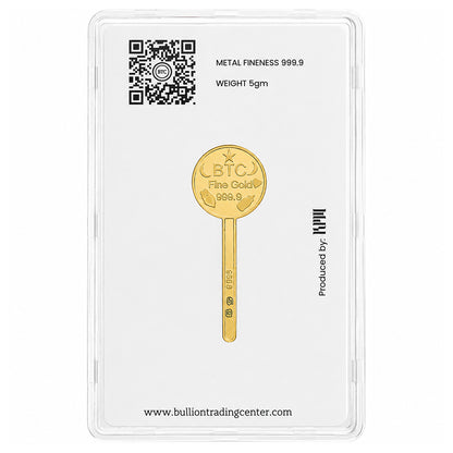 BTC Baby Lollipop 5 Grams Gold Bar 24KT – FKJGBR24K7052