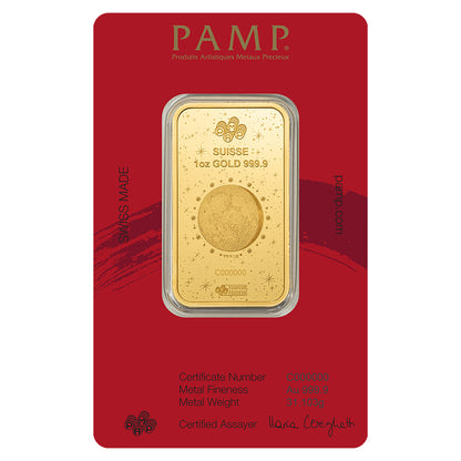 بامب سويس لونار ليجندز 2026 عام الحصان، سبيكة ذهب عيار 24 قيراطًا، وزنها أونصة واحدة - FKJGBR24K6895